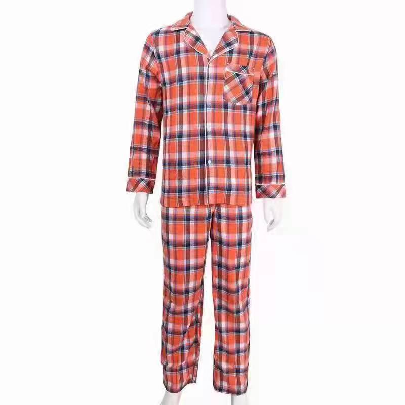 44223 - Mens Winter Plaid Fannel Pyjamers set China