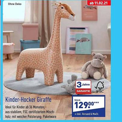 53540 - Offer giraffe children's stool Europe